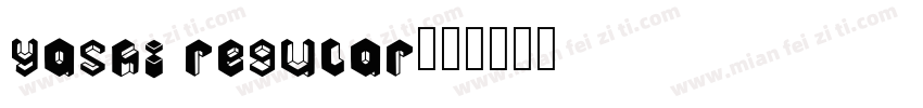 yashi regular字体转换